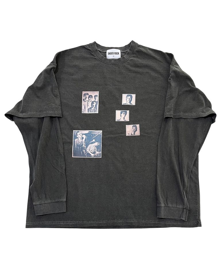 Lost Youth Pigment Layered T-Shirt (Charcoal)