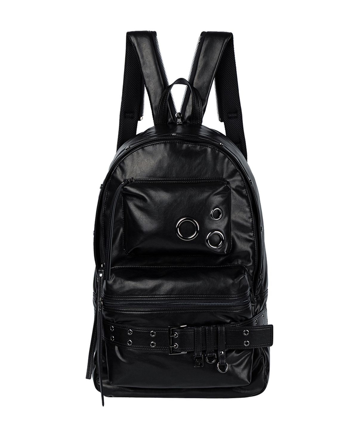 트리밍버드(TREEMINGBIRD) Eyelet Convertible Shoulder Back pack [ Black ]