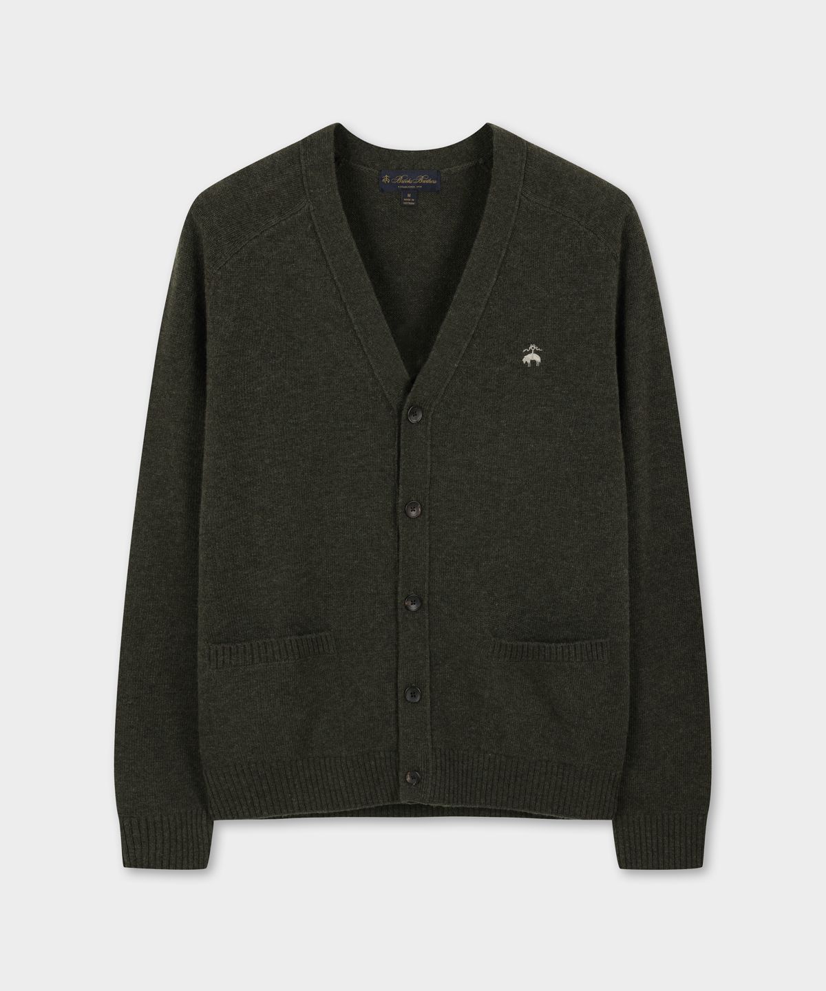 브룩스 브라더스(BROOKS BROTHERS) 울 가디건 (카키) (BBWCMBG405)