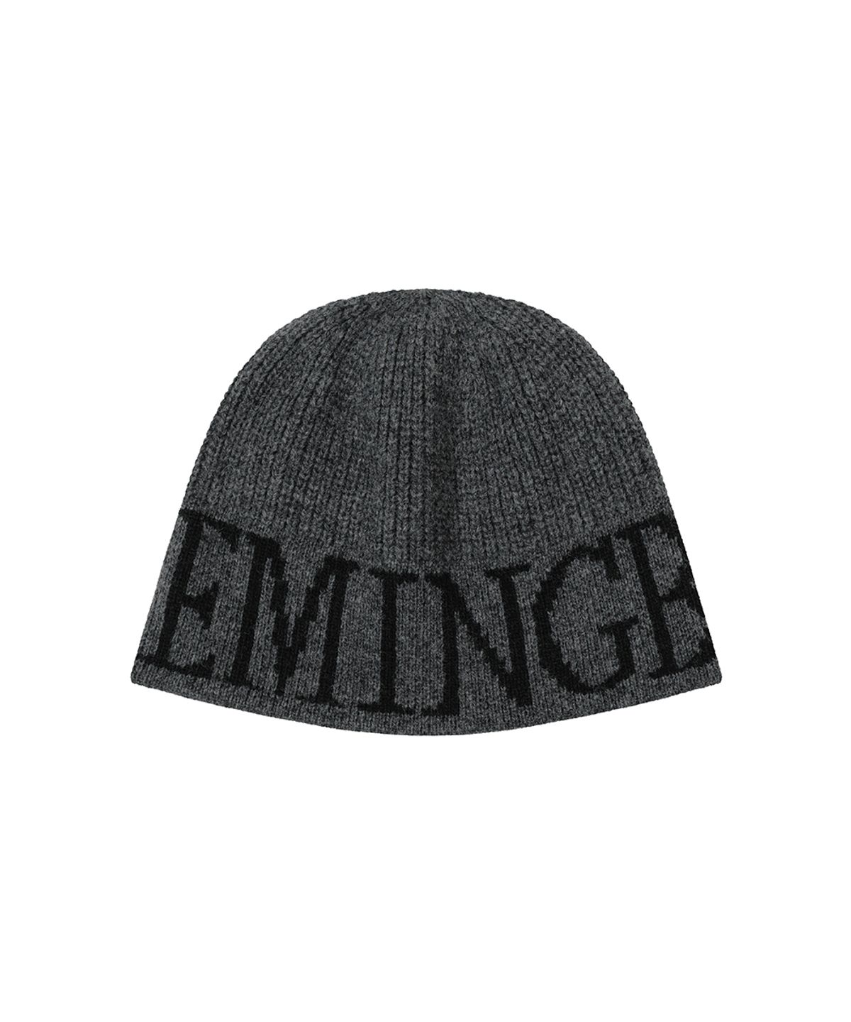 트리밍버드(TREEMINGBIRD) Logo Loose Beanie [ Charcoal ]