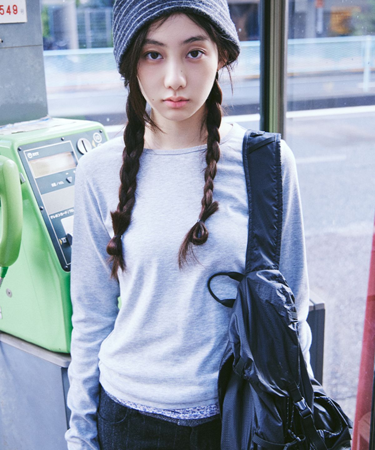 썬릿(SUNLIT) 메탈 롱 슬리브 (멜란지그레이)