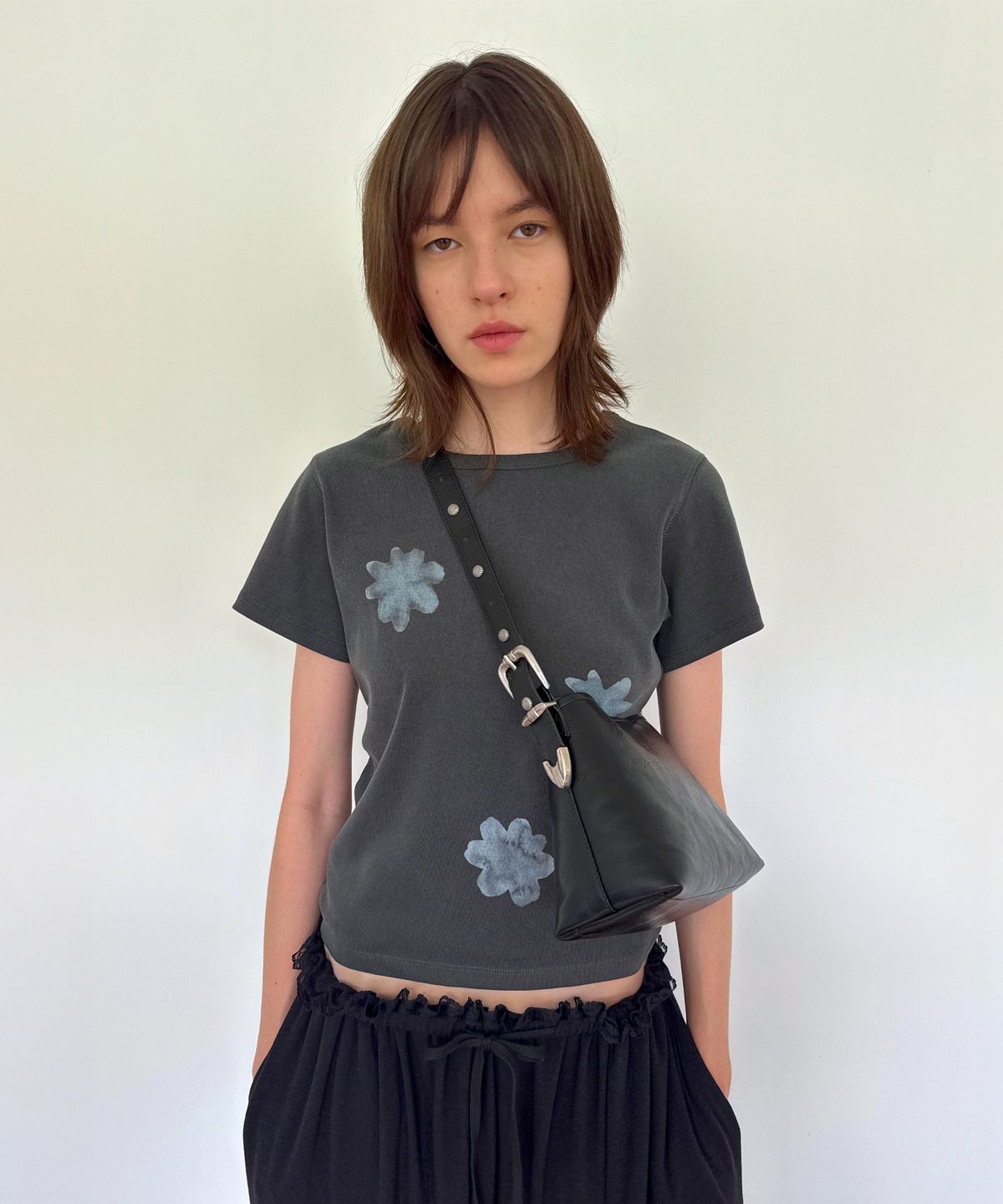 다이애그널(DIAGONAL) WESTERN BUCKLE BAG (black)