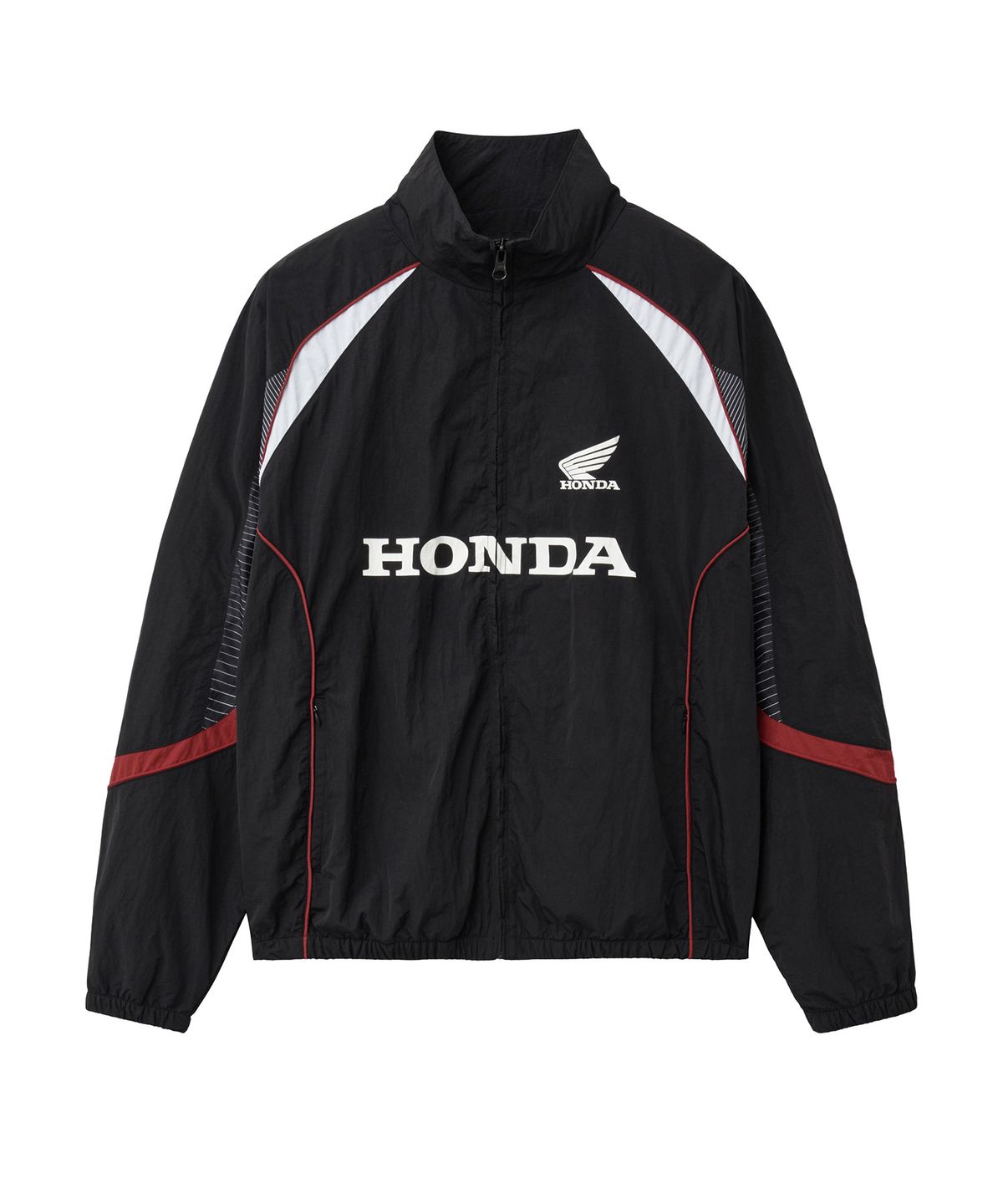 핍스 모터사이클(PHYPS MOTORCYCLE) Piping Block Track Nylon Jacket Black