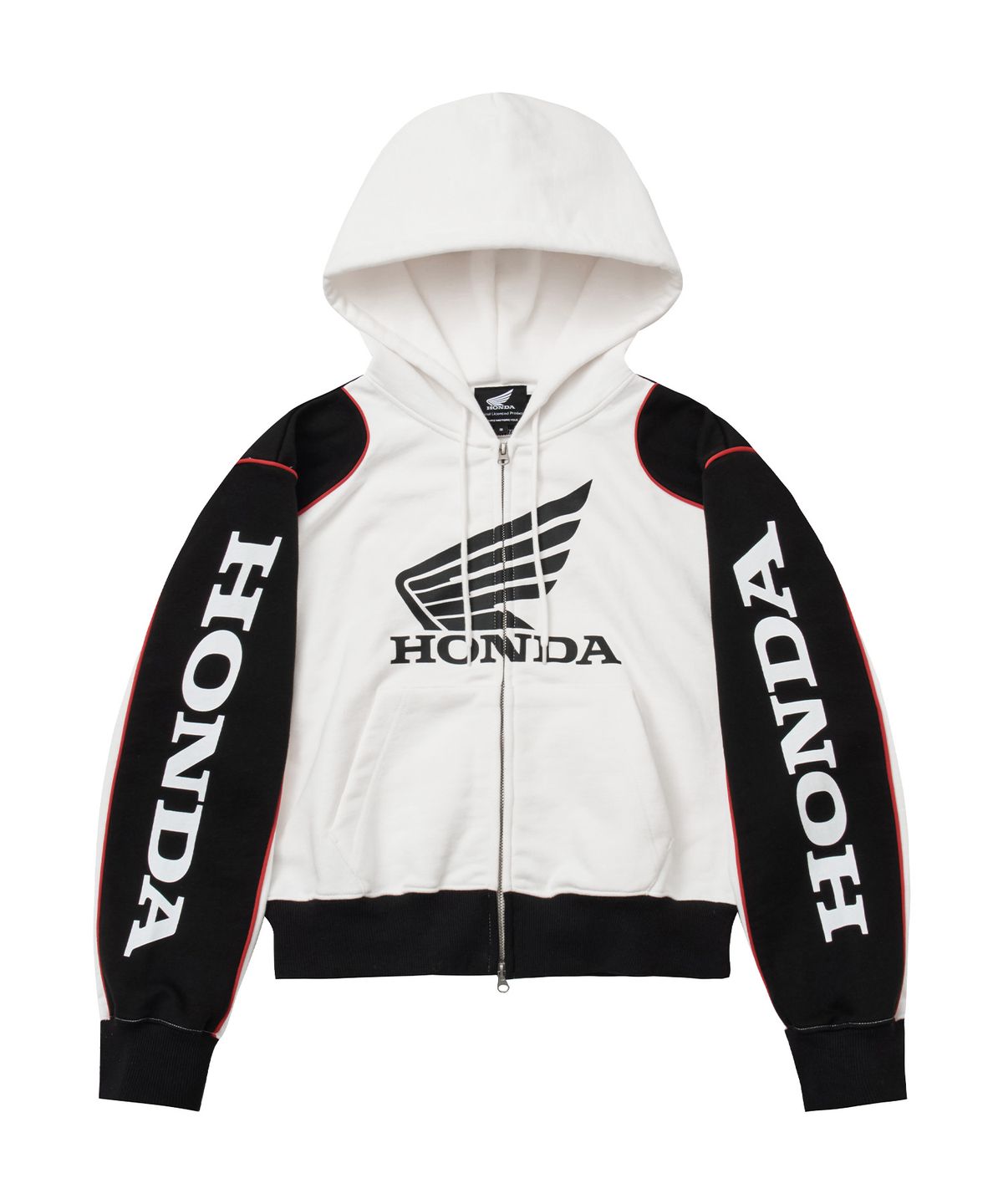 핍스 모터사이클(PHYPS MOTORCYCLE) Women Track Hood Zip Up White
