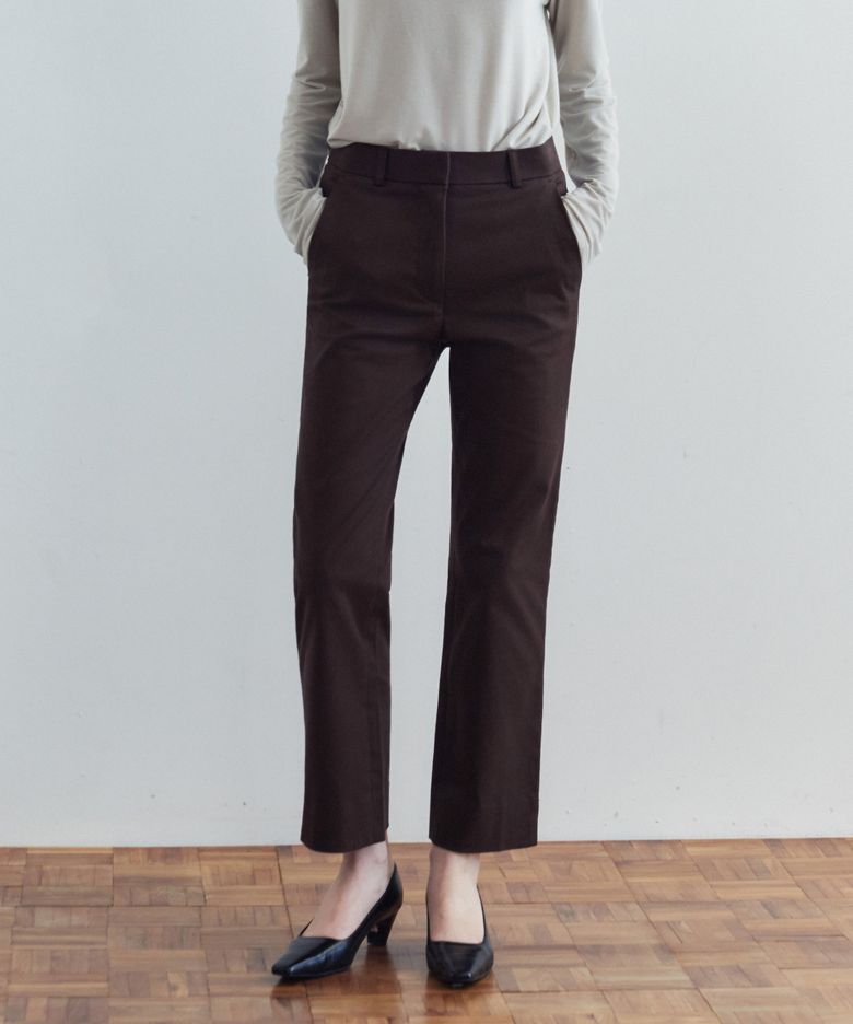 SIPT7217 컴포트 데일리 팬츠_Deep brown