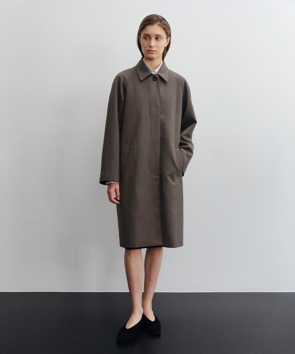 로트(LOTE) Wool Blend Mac Coat
