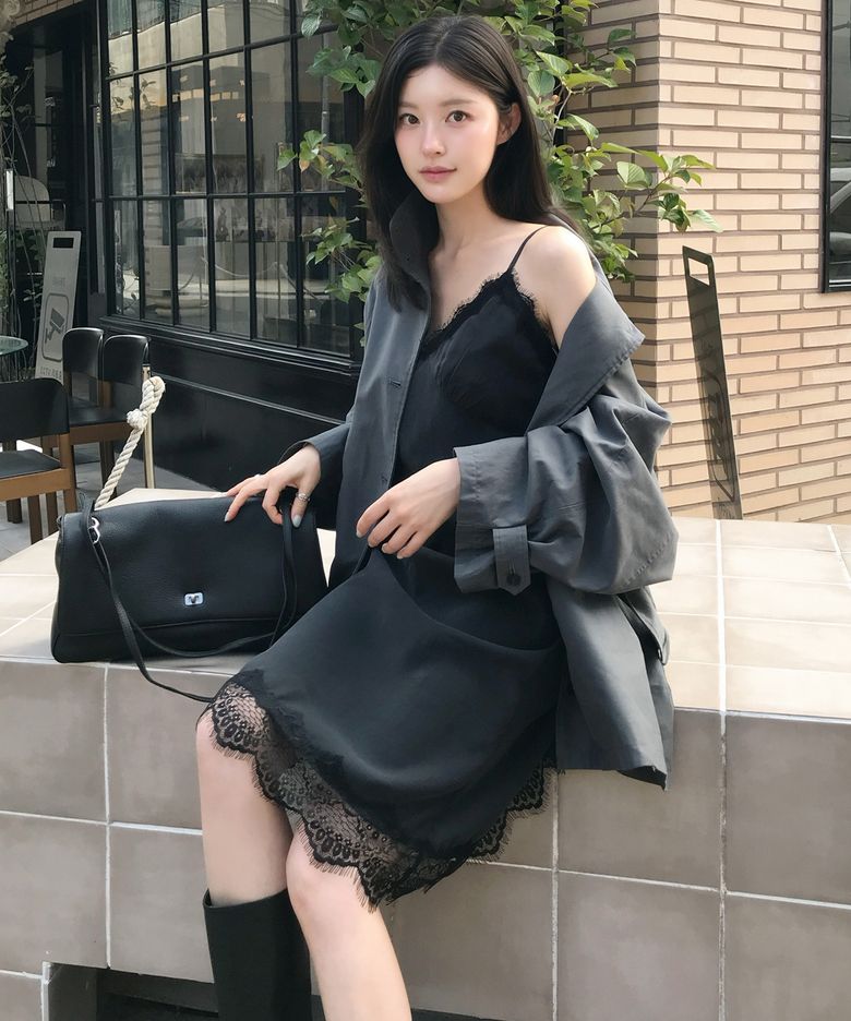 SIA8046 빈티지 레이스 슬립 원피스_Vintage black