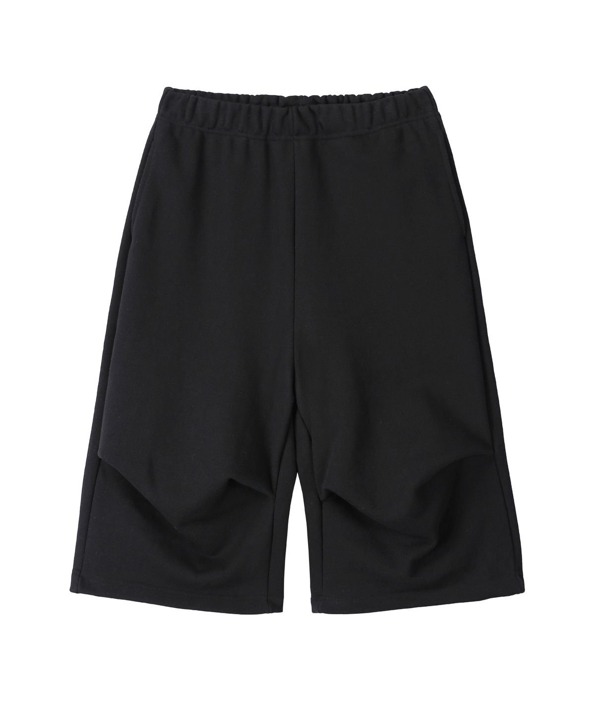 고리(GORI) Knee-tuck Bermuda Sweat Pants (black)