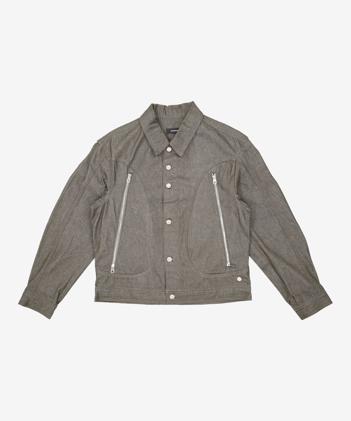 애드오프(ADDOFF) SWOLLEN POCKET DENIM JACKET CHARCOAL M