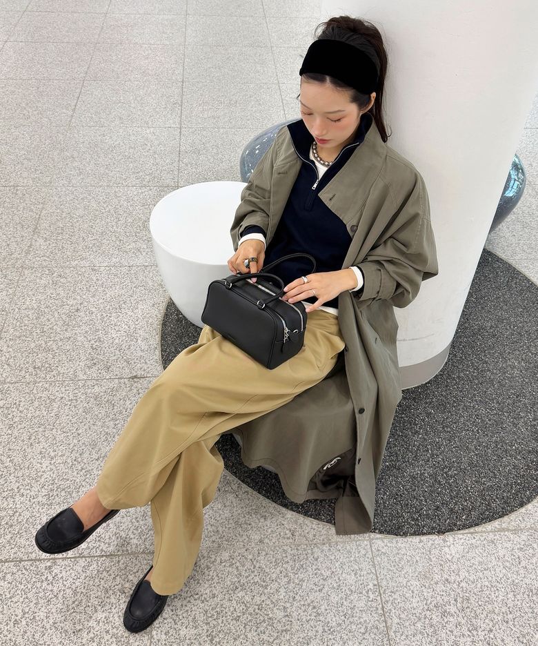 SIOT4205 필드 트렌치 롱 코트_Khaki gray