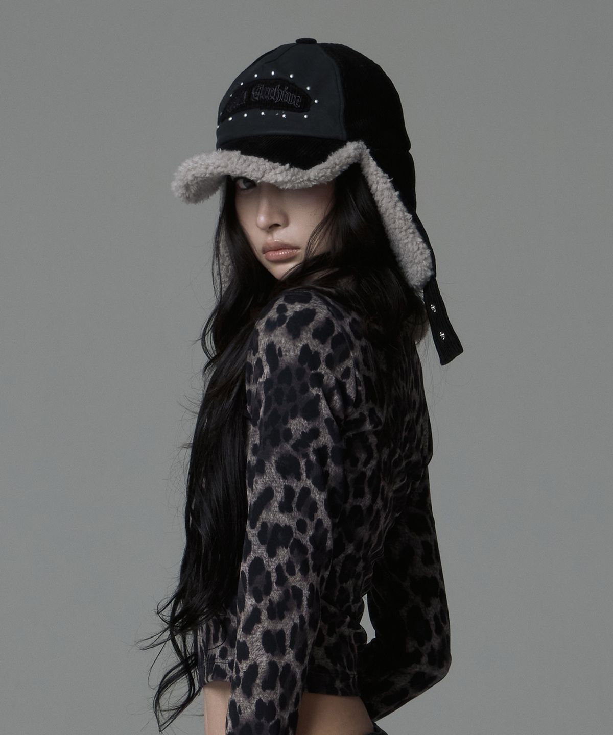 길라아카이브(GILAARCHIVE) FLEECE TROOPER CAP_BLACK