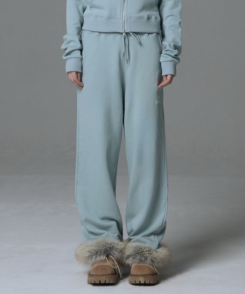 FUR SYMBOL LOGO SWEAT PANTS_MINT