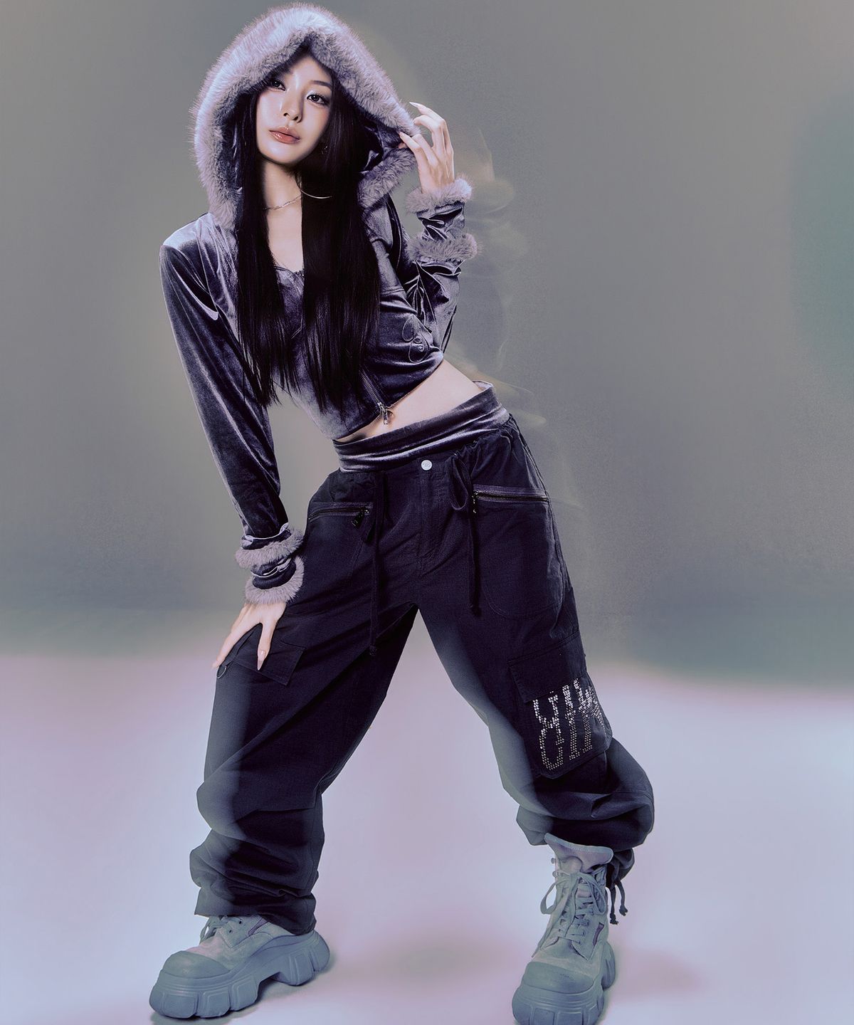 길라아카이브(GILAARCHIVE) MULTI POCKET CARGO PANTS_BLACK