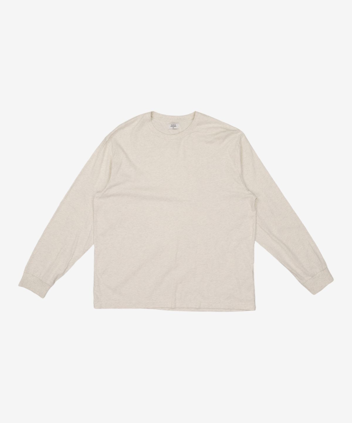 무신사 스탠다드(MUSINSA STANDARD) 크루 넥 긴팔 티셔츠 [오트밀] XXXL