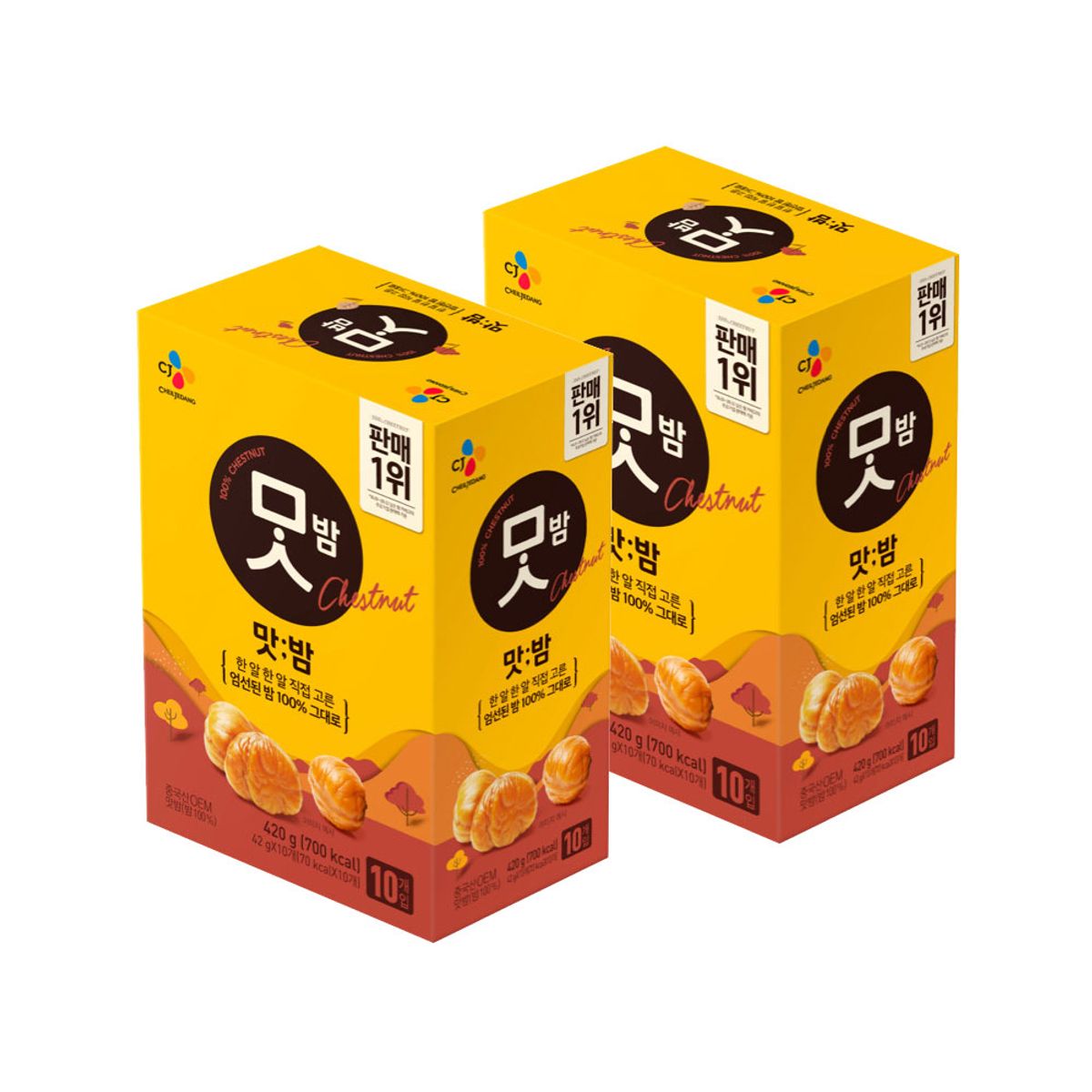 CJ제일제당(CJCHEILJEDANG) 맛밤 42g 10개입 x2개(총 20개)