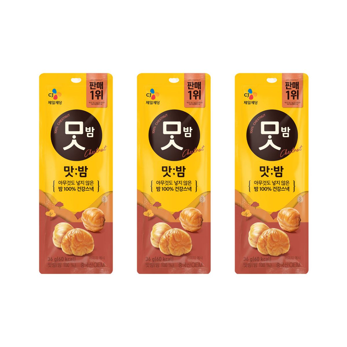 CJ제일제당(CJCHEILJEDANG) 맛밤 36g x3개