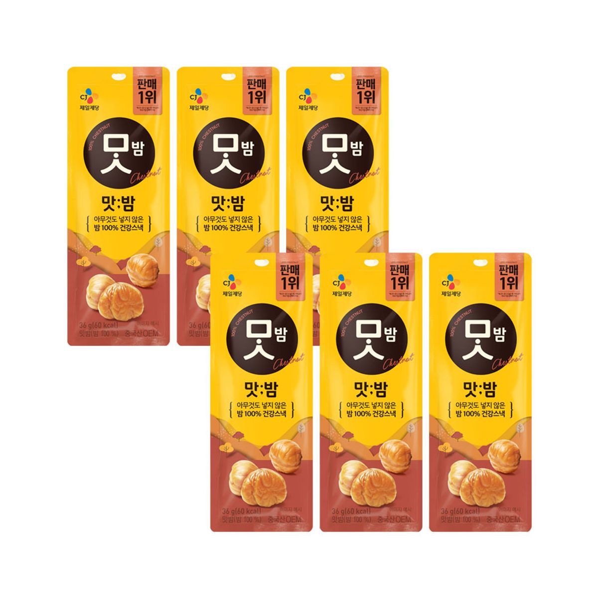 CJ제일제당(CJCHEILJEDANG) 맛밤 36g x6개