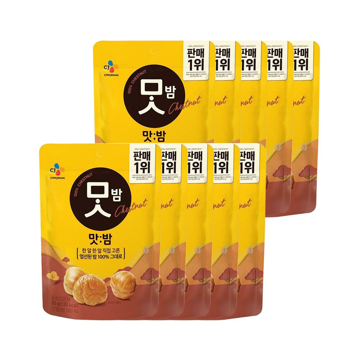 CJ제일제당(CJCHEILJEDANG) 맛밤 80g x10개