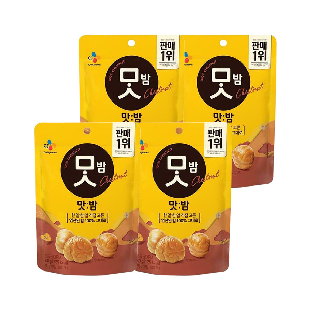 CJ제일제당(CJCHEILJEDANG) 맛밤 80g x4개