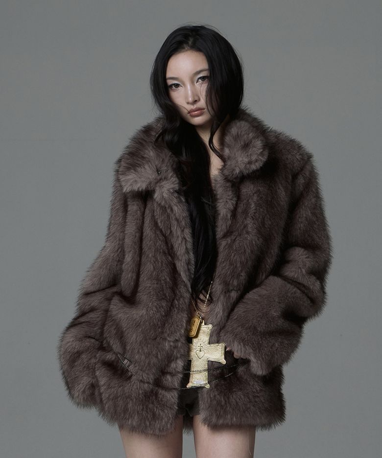 NAPOLEON FUR JACKET_GREY