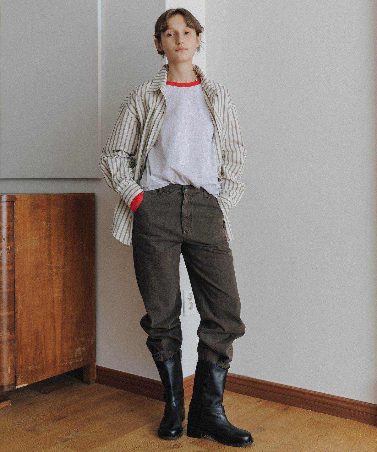 시엔느(SIENNE) Olsen Denim Pants (Brown)