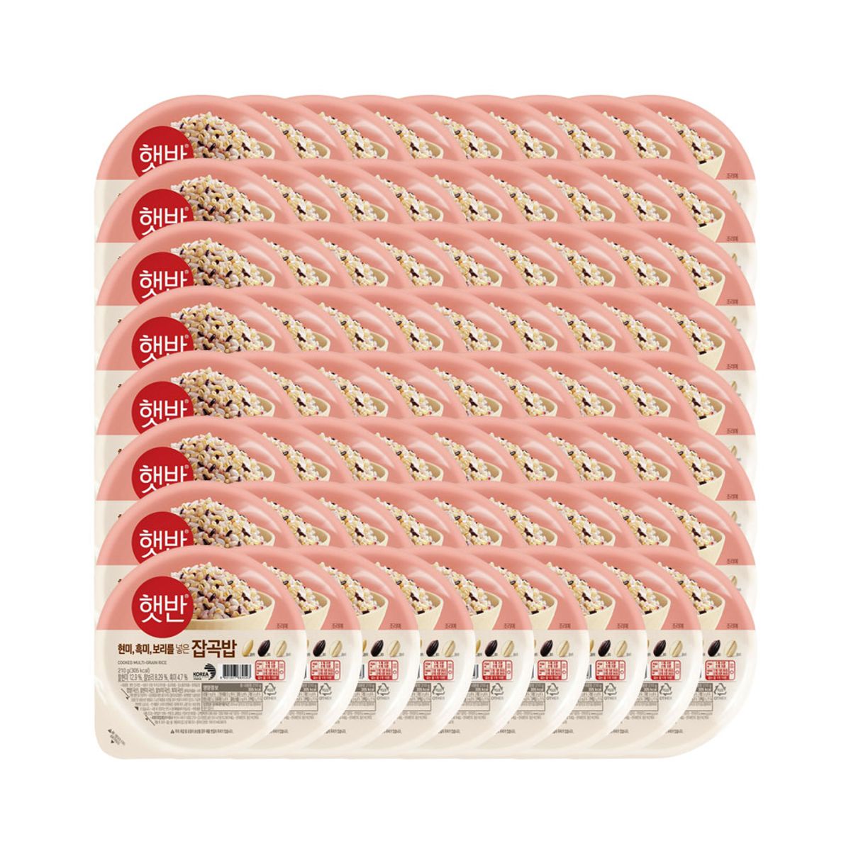 CJ제일제당(CJCHEILJEDANG) 햇반 잡곡밥 210g 36입 x2박스(총 72개)