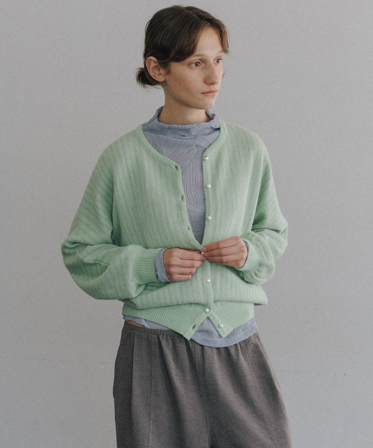 시엔느(SIENNE) Helene Wool Cardigan (Mint)