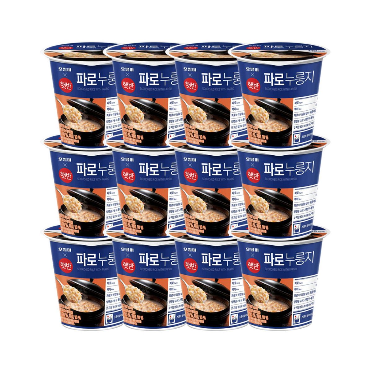CJ제일제당(CJCHEILJEDANG) 햇반 오쌀미X햇반 파로누룽지 30g x12개