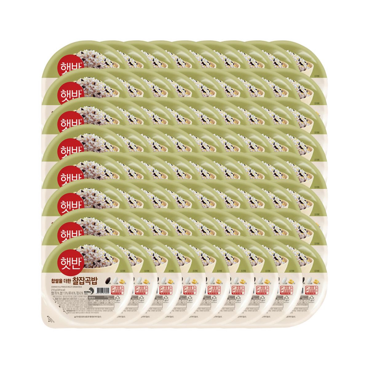 CJ제일제당(CJCHEILJEDANG) 햇반 찰잡곡밥 210g 3개입 x4개(총12개)