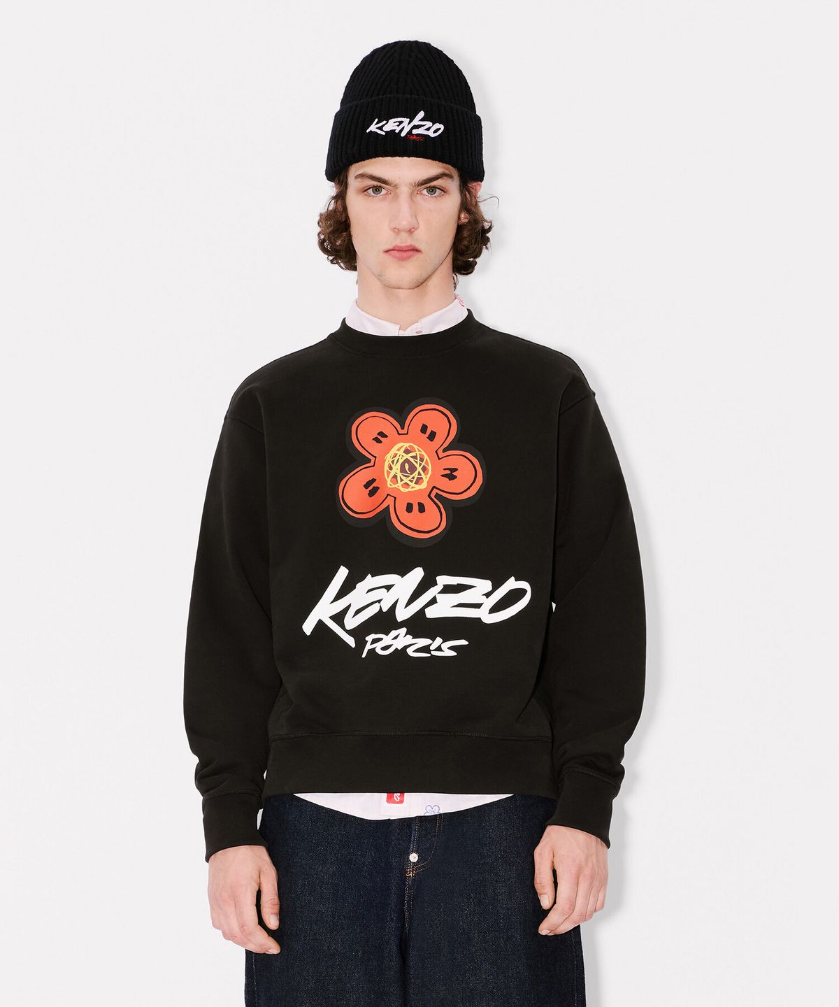 겐조(KENZO) 남성 퓨츄라 클래식 보케 플라워 스웻셔츠_K256AMWF02BKX