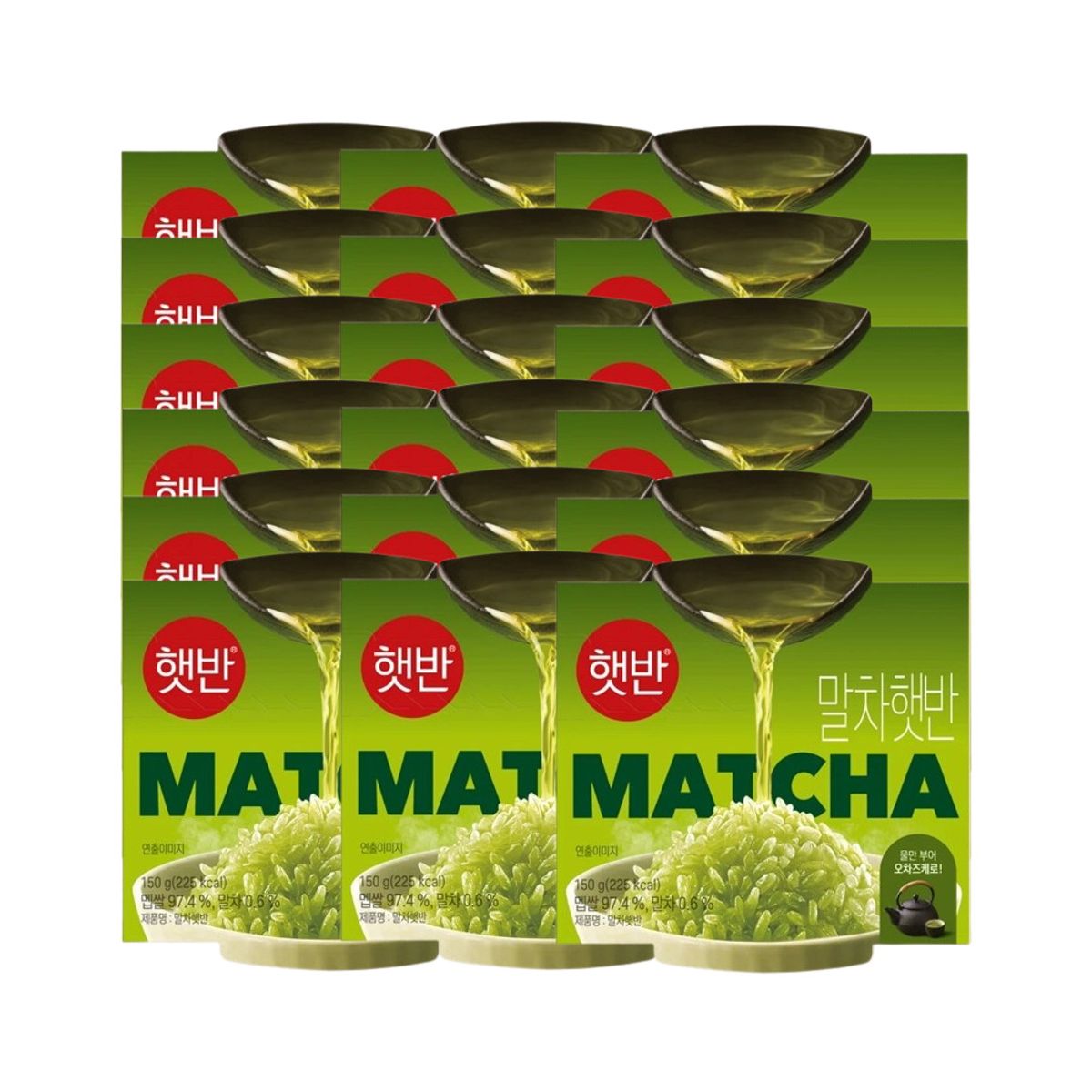 CJ제일제당(CJCHEILJEDANG) 햇반 말차햇반 150g x18개