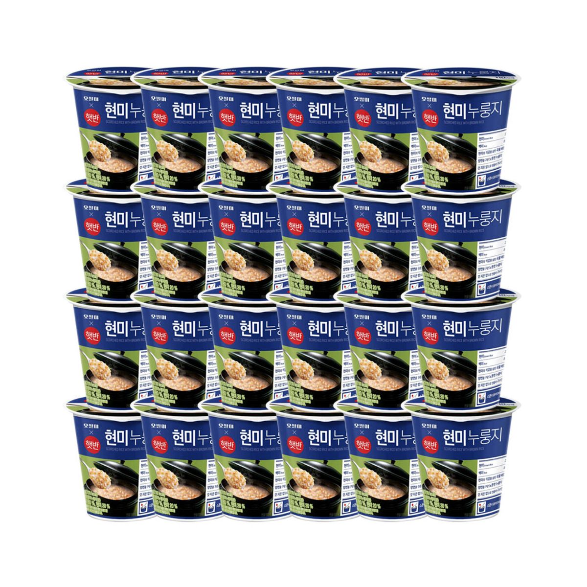 CJ제일제당(CJCHEILJEDANG) 햇반 오쌀미X햇반 현미누룽지 30g x24개