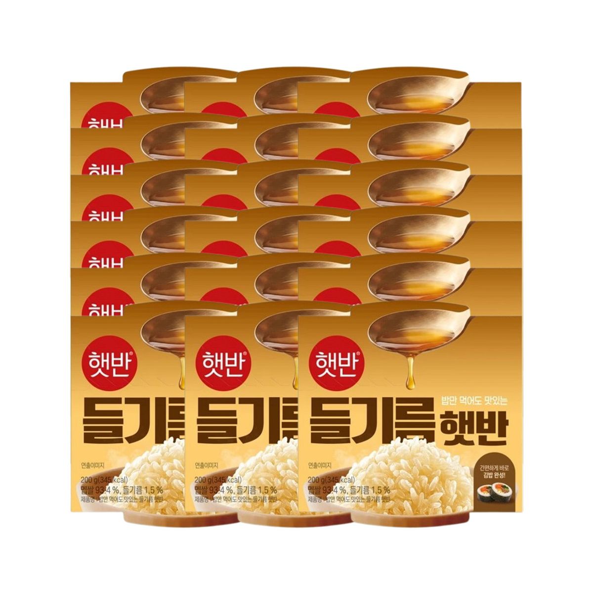 CJ제일제당(CJCHEILJEDANG) 햇반 들기름햇반 200g x18개