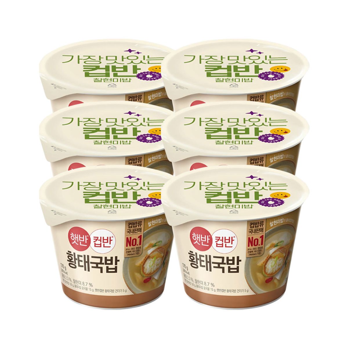 CJ제일제당(CJCHEILJEDANG) 햇반 컵반 컵밥 황태국밥 170g x6개