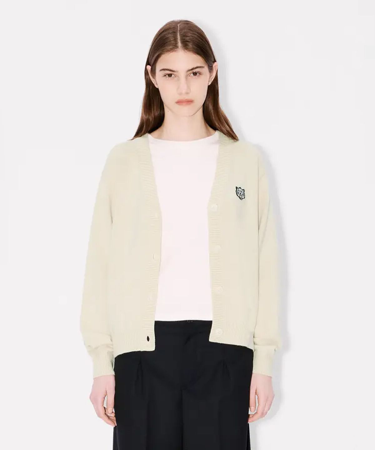 겐조(KENZO) 여성 RWS 해피 타이거 가디건_K256AWG301WHX