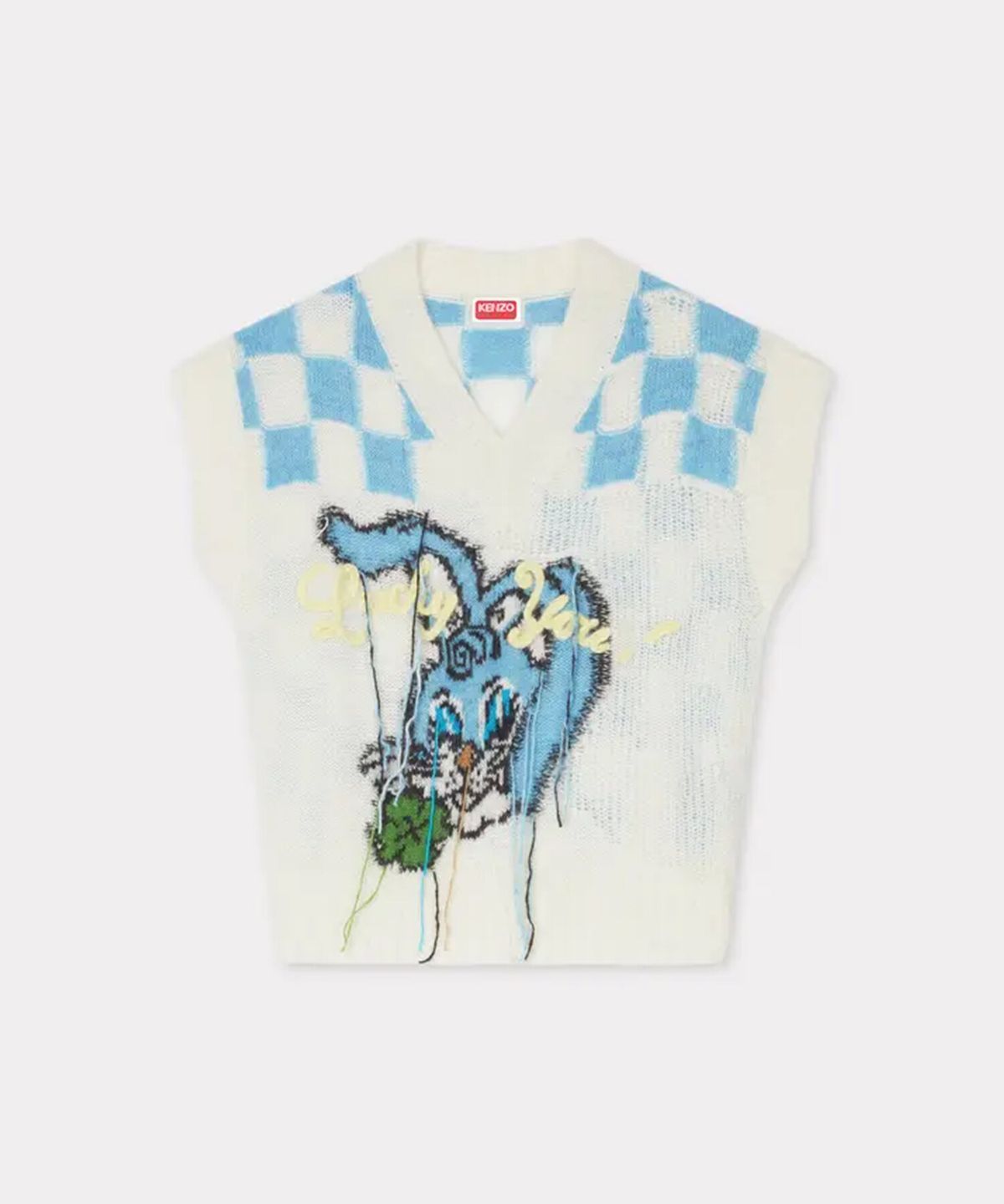 겐조(KENZO) 여성 우먼 런웨이 럭키 미 카툰 베스트_K256AWVR01IVX