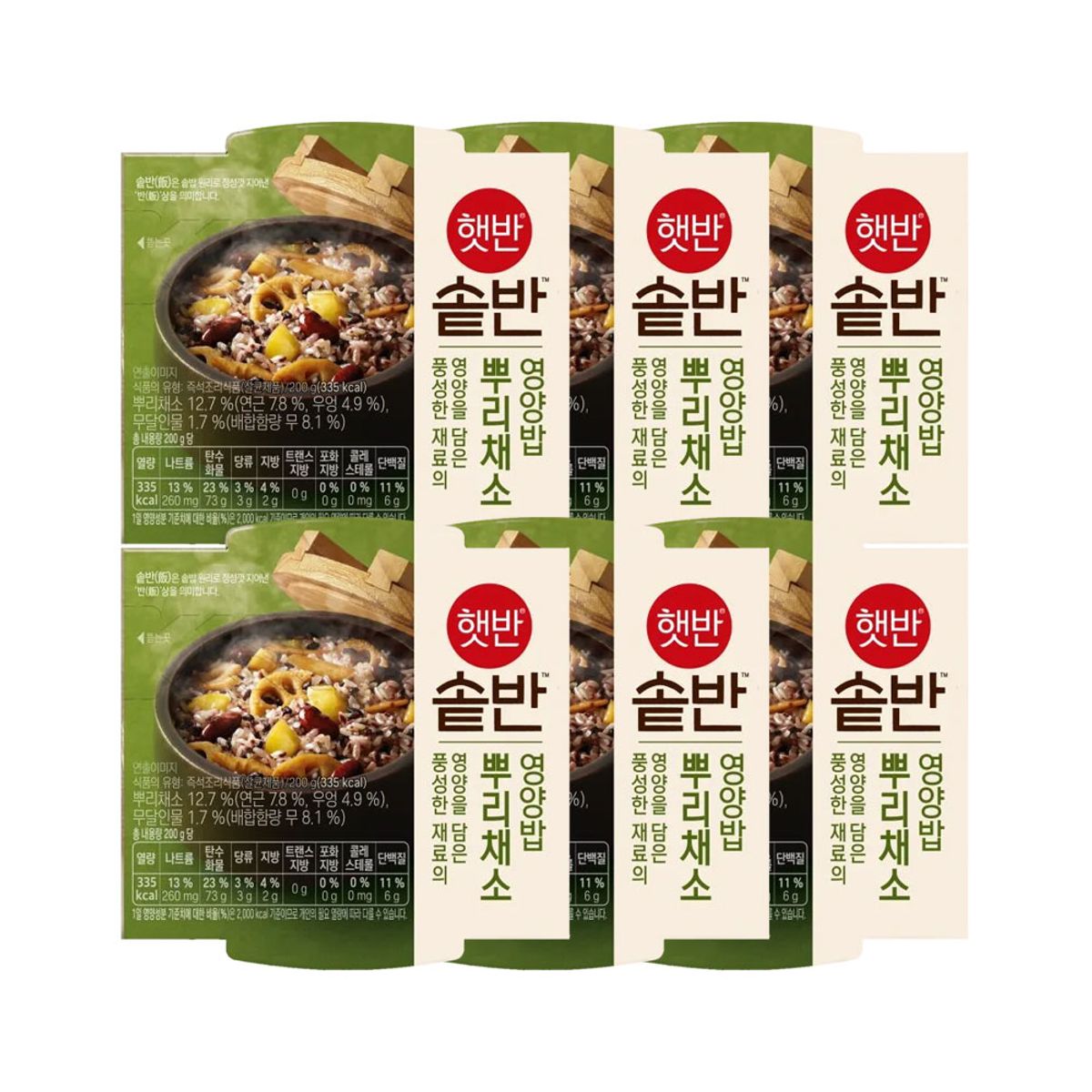 CJ제일제당(CJCHEILJEDANG) 햇반 솥반 뿌리채소영양밥 200g x6개