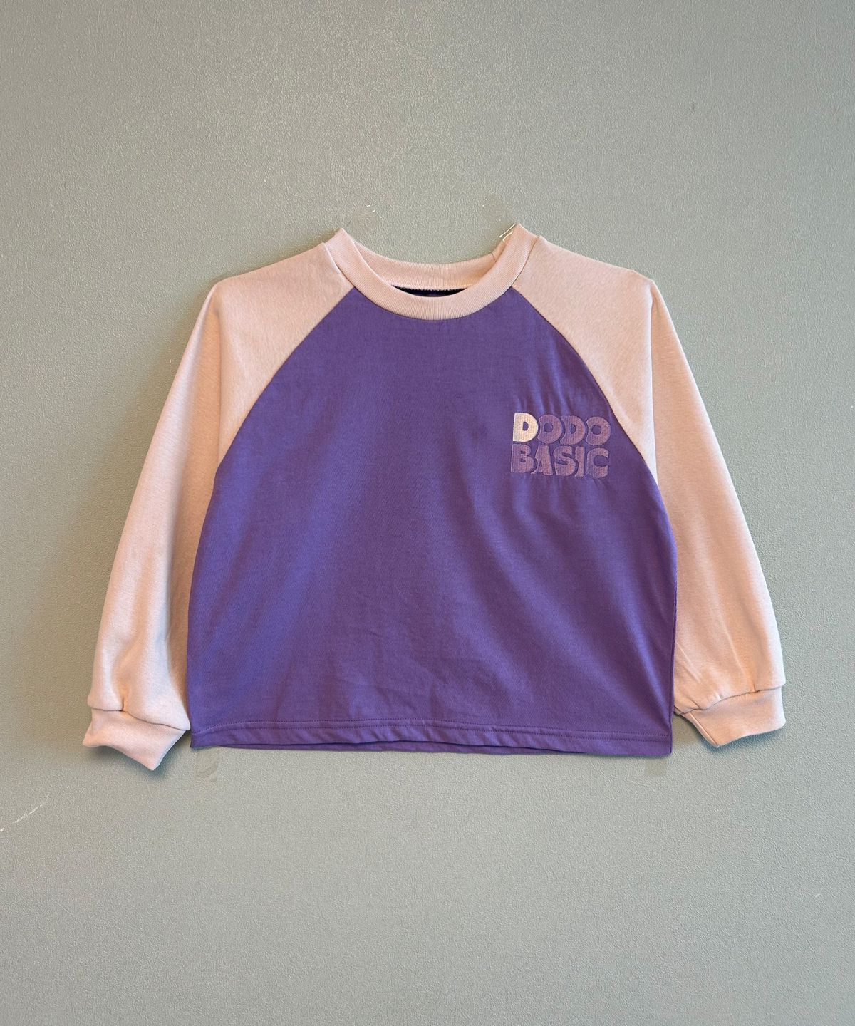 라메종드도도(LA MAISON DE DODO) DODO BASIC Reglan T Shirt (Lavender/Ivory)_키즈긴팔티