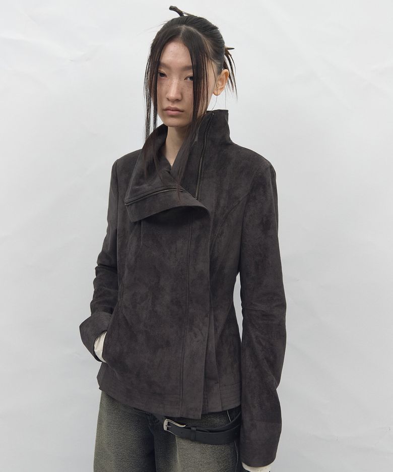 Morph Suede Jacket Grey