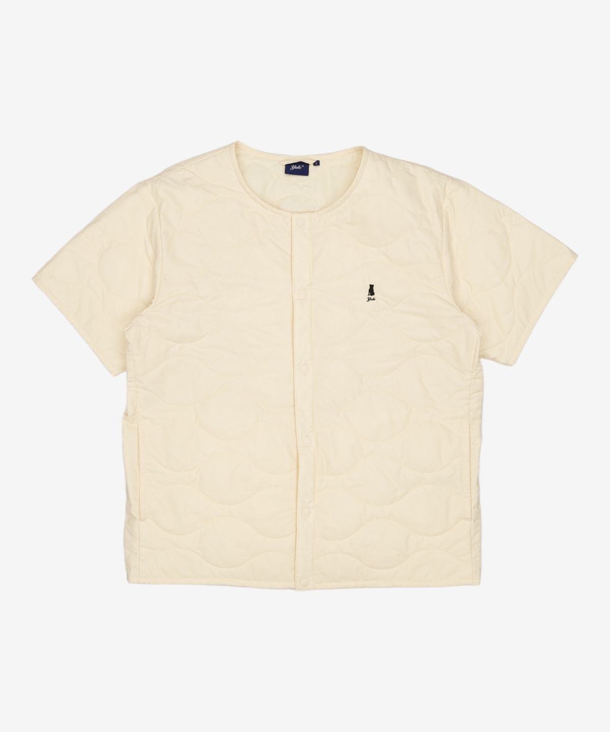 예일(YALE) [리퍼브] HALF SLEEVE QUILTING JACKET IVORY L