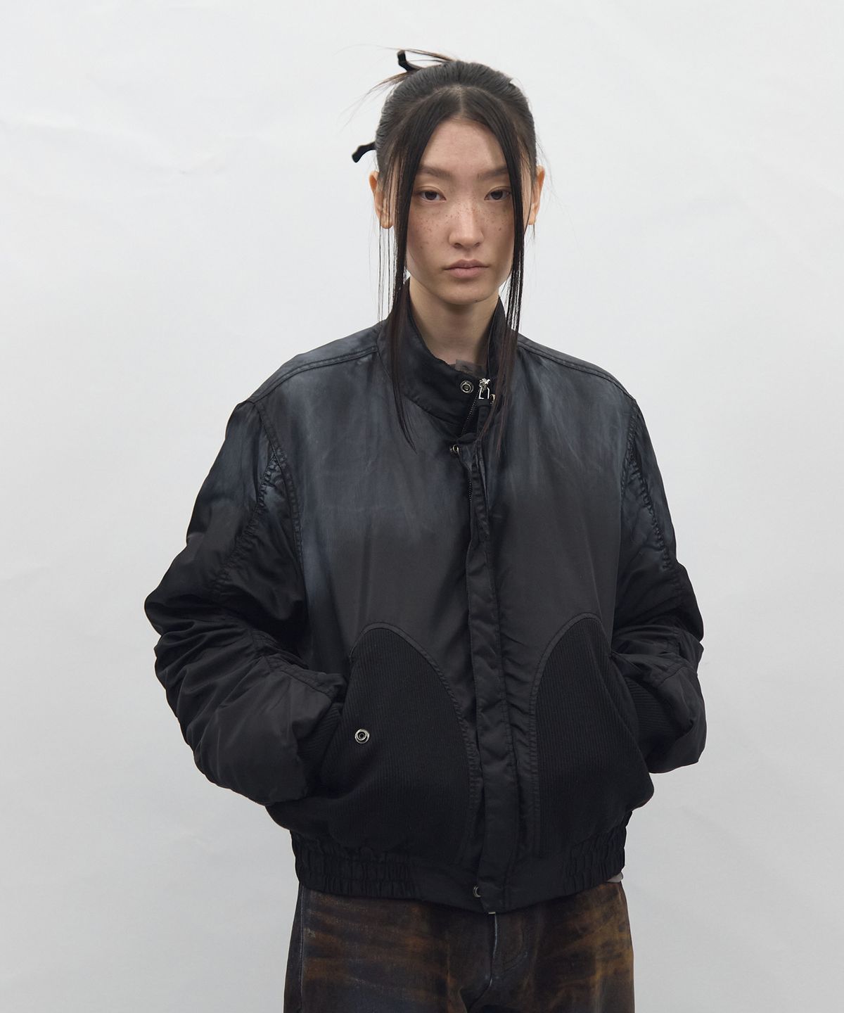 비엘알(BLR) Faded Gradient Bomber Black