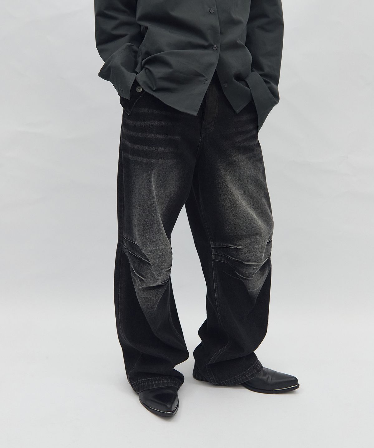 비엘알(BLR) Flap Pocket Field Pants Black