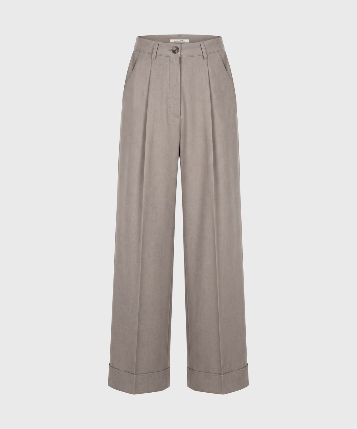 런던다다(LONDONDADA) Raw Edge Slacks, TAUPE