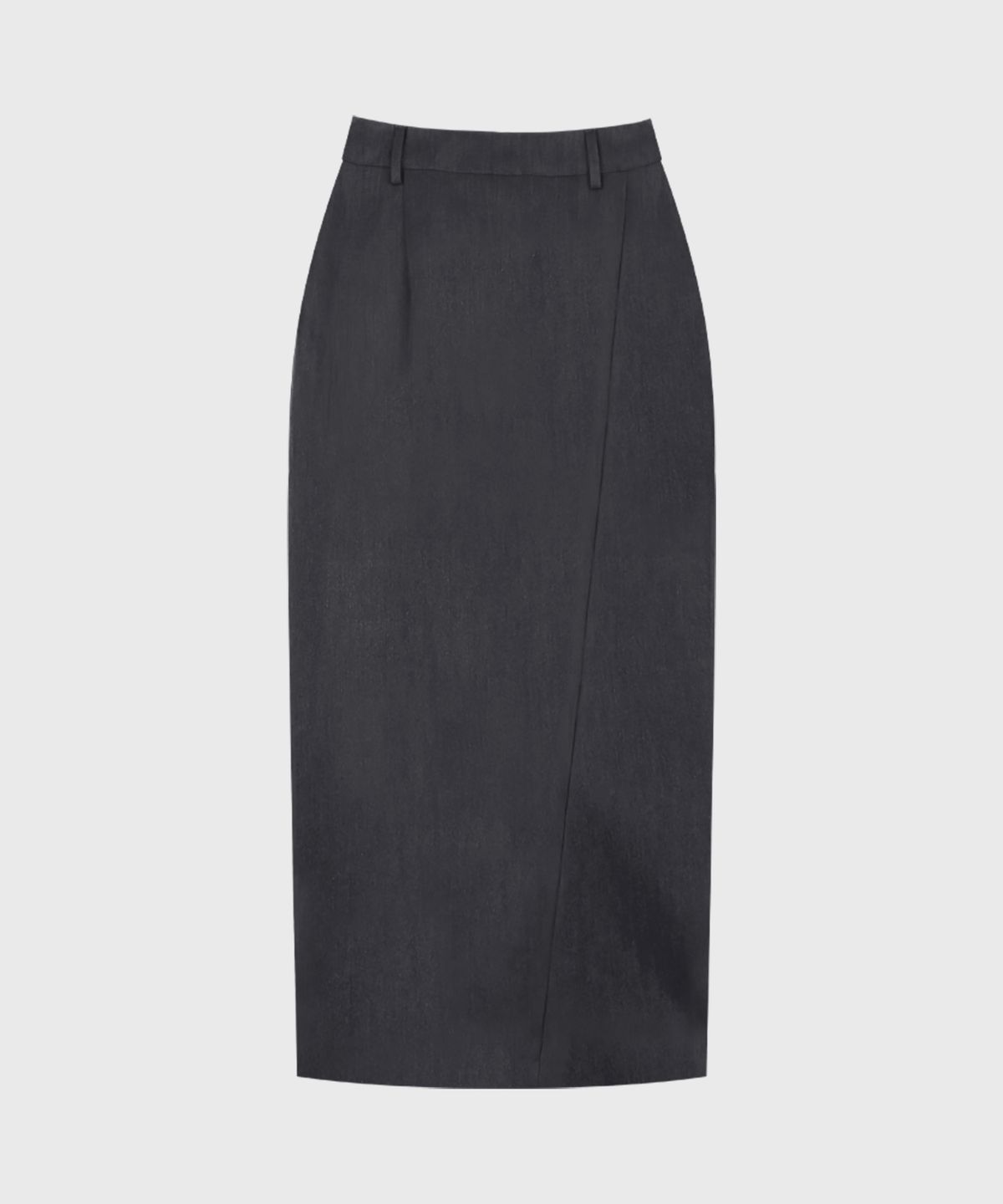 런던다다(LONDONDADA) [SET-UP] Essential Tailored Long Skirt, CHARCOAL