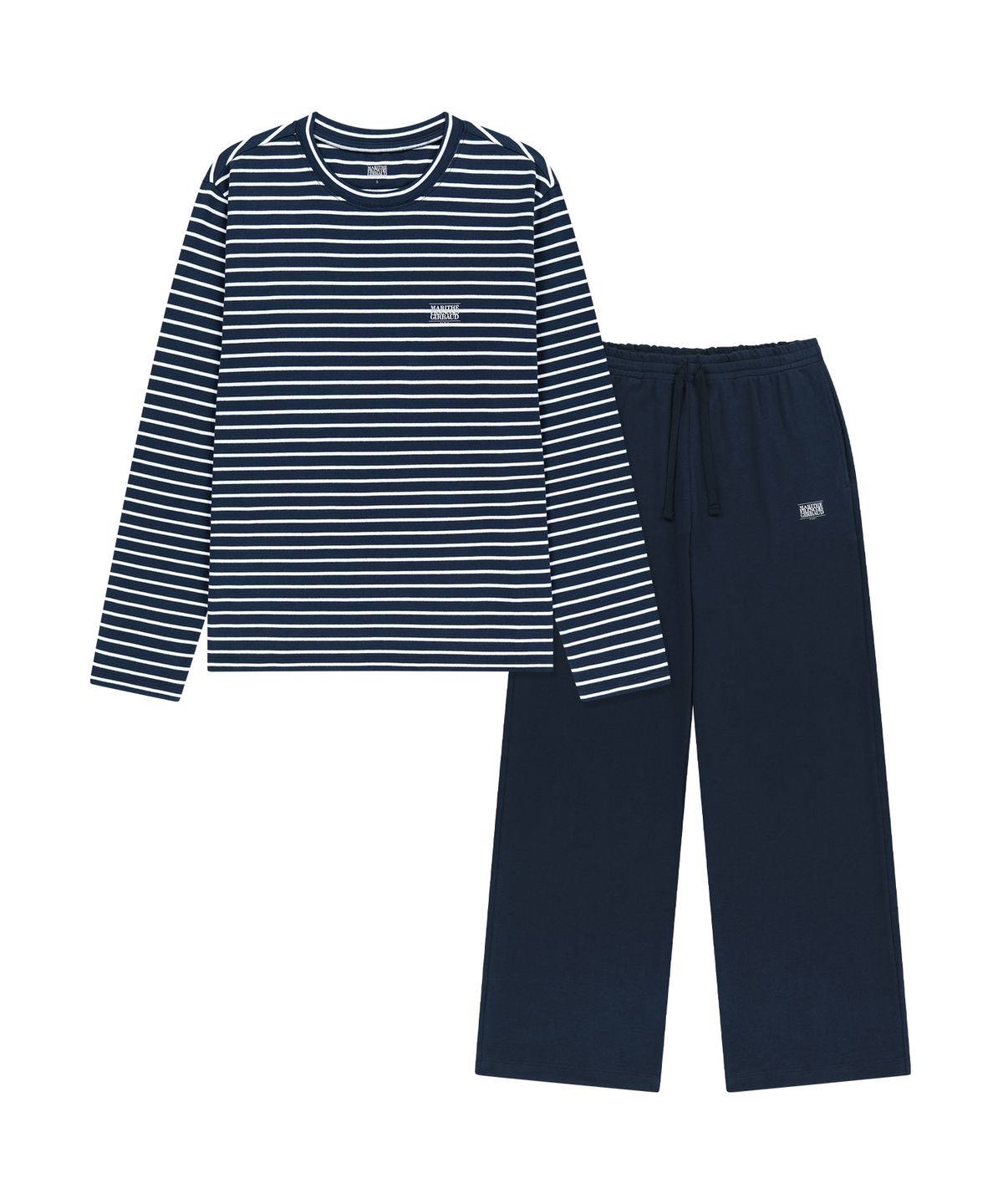 마리떼 프랑소와 저버(MARITHÉ + FRANҪOIS GIRBAUD) CLASSIC LOGO WARM LOUNGE SET navy