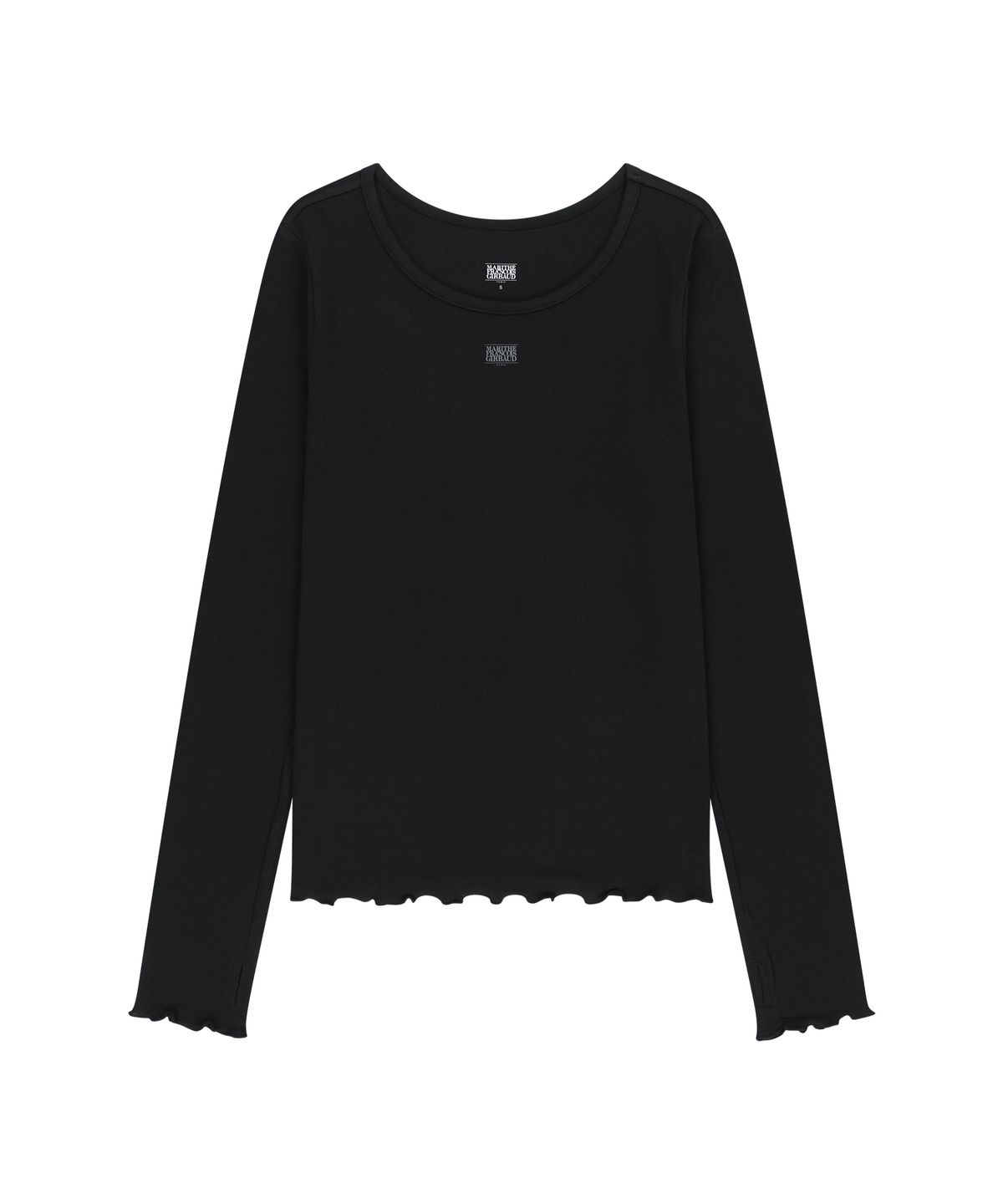 마리떼 프랑소와 저버(MARITHÉ + FRANҪOIS GIRBAUD) W WARM LONG SLEEVE TOP black