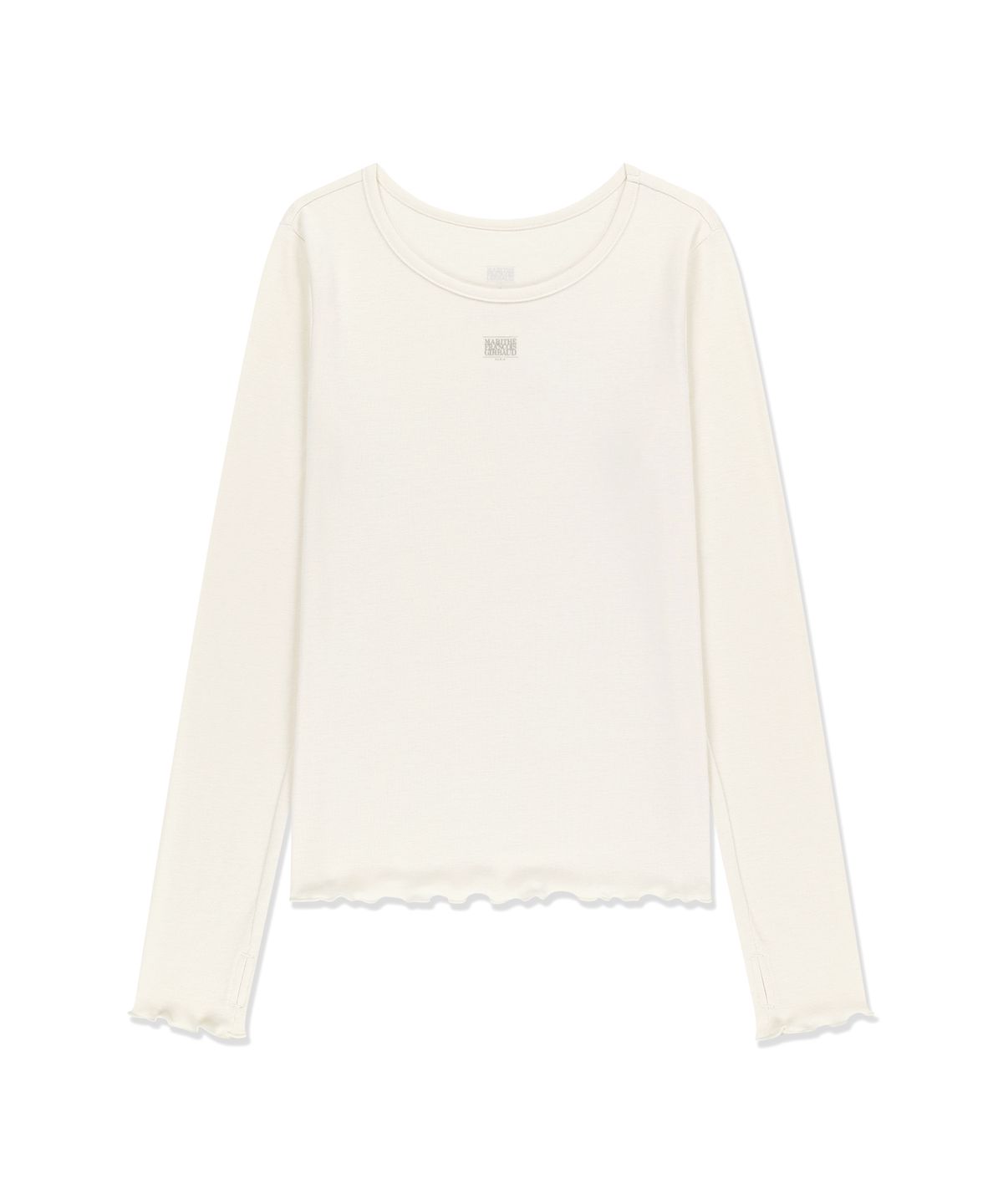마리떼 프랑소와 저버(MARITHÉ + FRANҪOIS GIRBAUD) W WARM LONG SLEEVE TOP ivory
