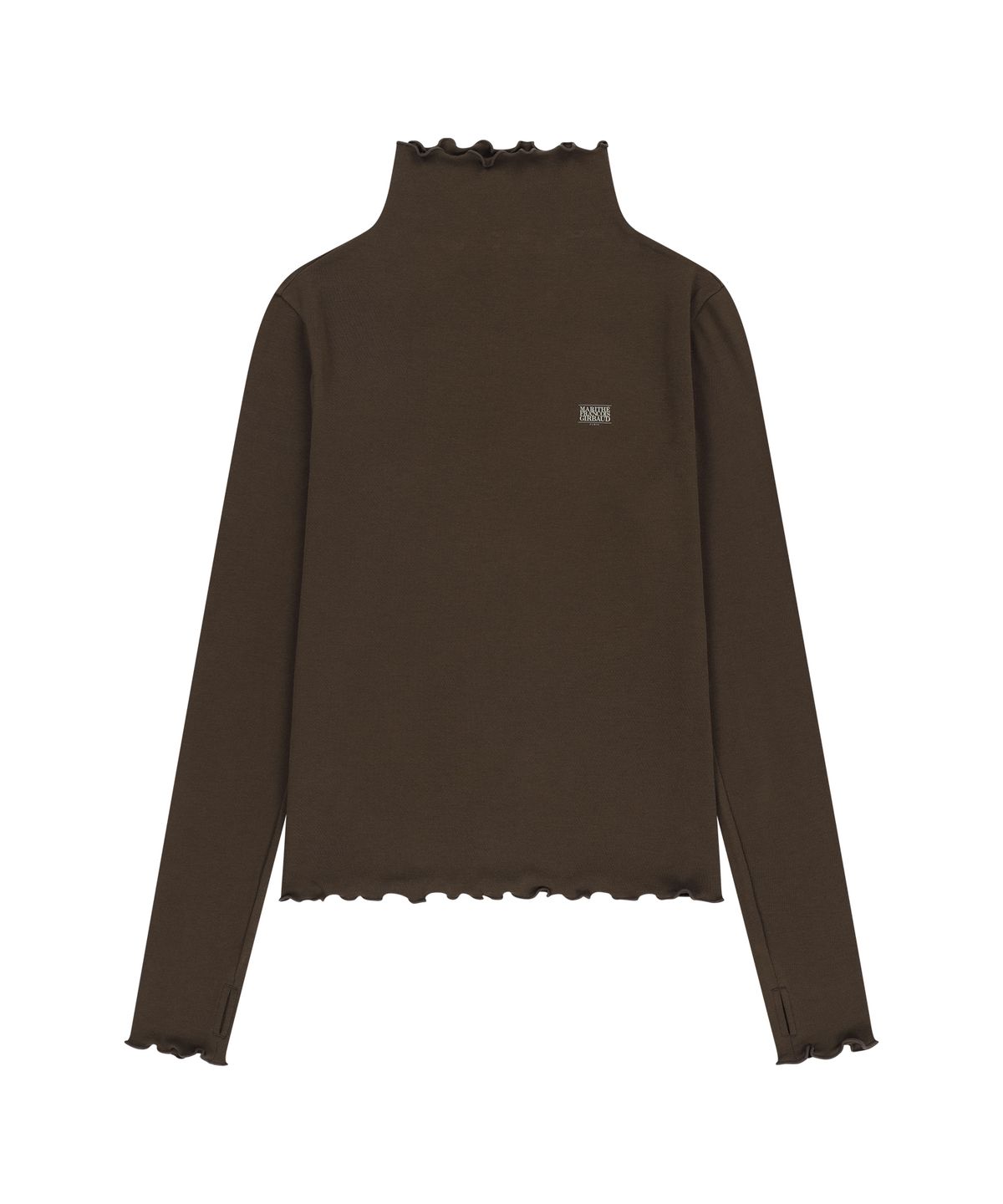마리떼 프랑소와 저버(MARITHÉ + FRANҪOIS GIRBAUD) W WARM TURTLE NECK TOP brown
