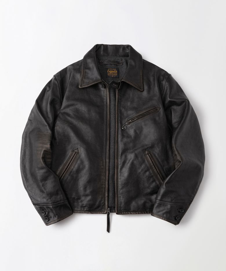 LEATHER SPORTS JACKET_VINTAGE BLACK