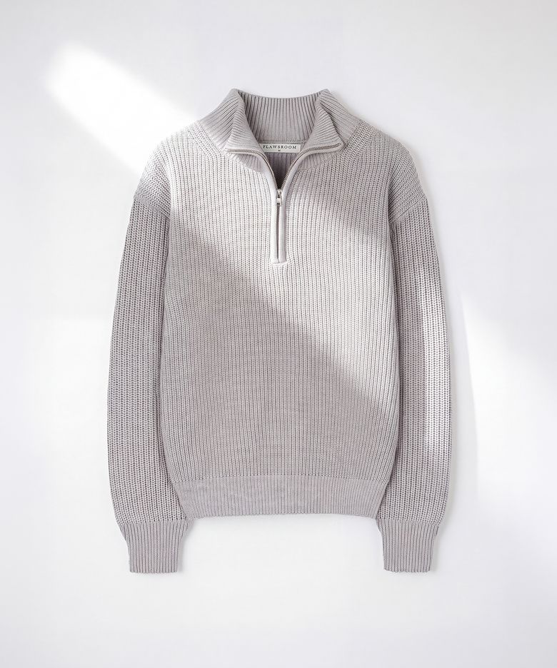 Verne Half Zip LIGHT GREY
